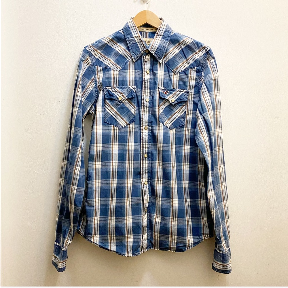 Hollister || Men’s Button Down Long Sleeve Shirt